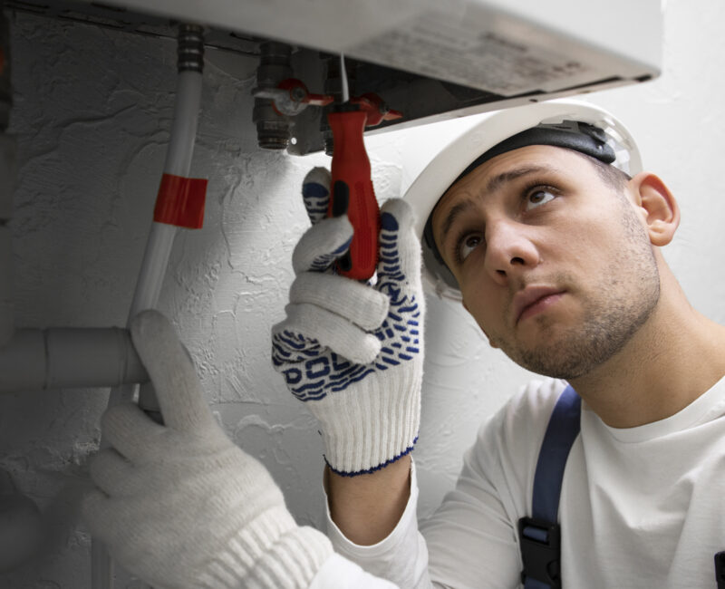 worker-repairing-water-heater